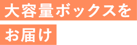 大容量ボックスをお届け